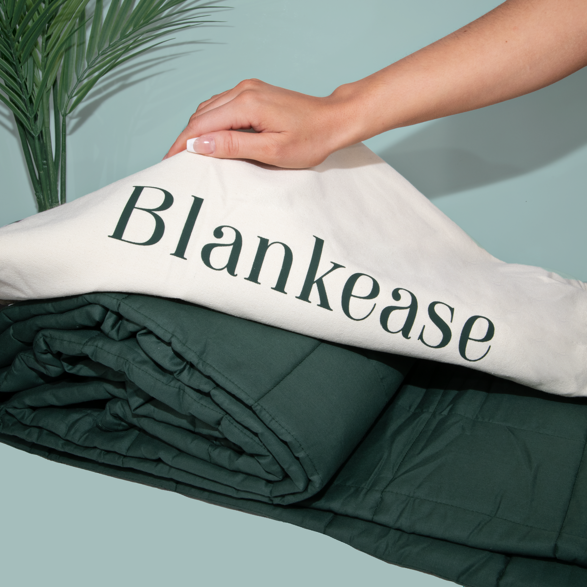 Qoali Weighted Blanket グリーン 8kg Adult's Weighted Blanket