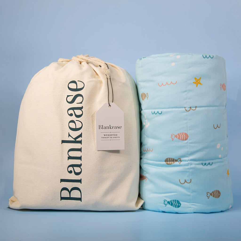 Weighted Children's Blanket - Fish Blankease