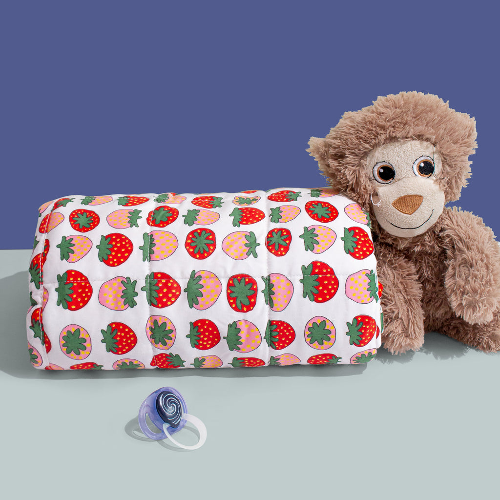 Weighted Children's Blanket - Strawberries